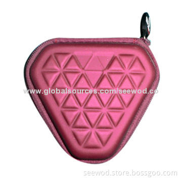 2014 fashion triangle EVA earphone case